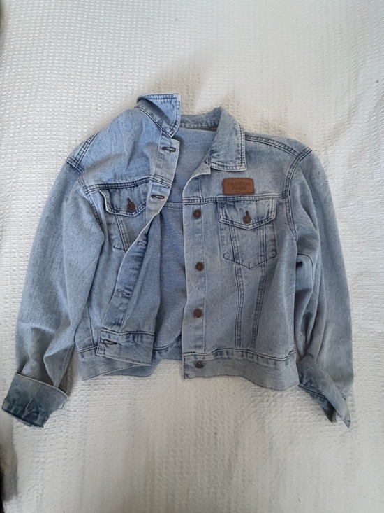 Jackets & Blazers - Light Wash Denim Jacket - Faded Blue